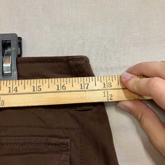 Goodfellow & Co Men's 32X32 Brown Straight Fit Cargo Pants Mid Rise Fly Button - Picture 13 of 14